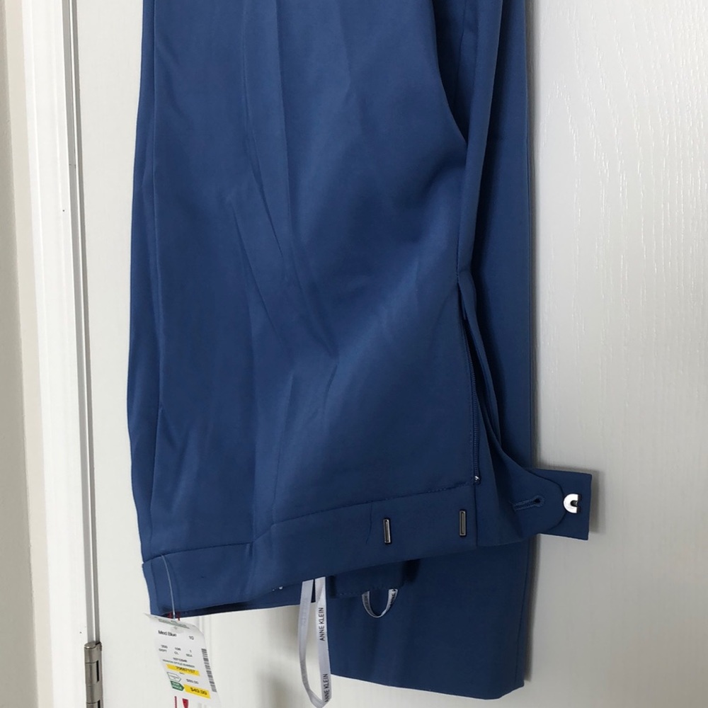 Blue stretch pants